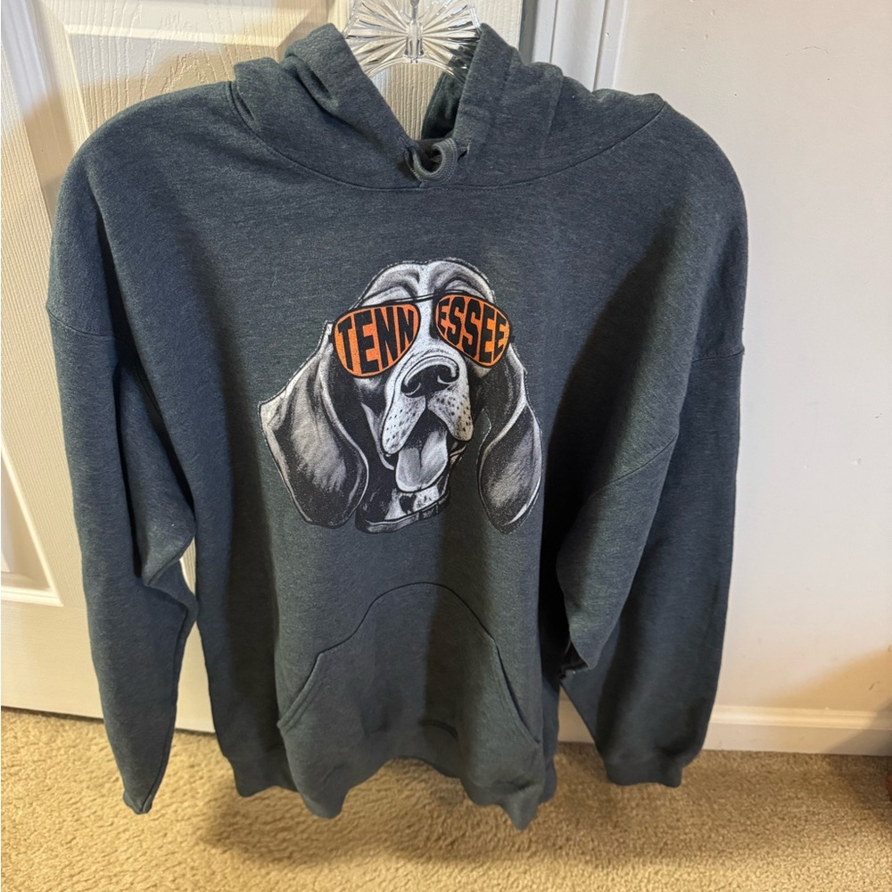 Gildan Tennessee Dog Graphic Hoodie - Dark Gray